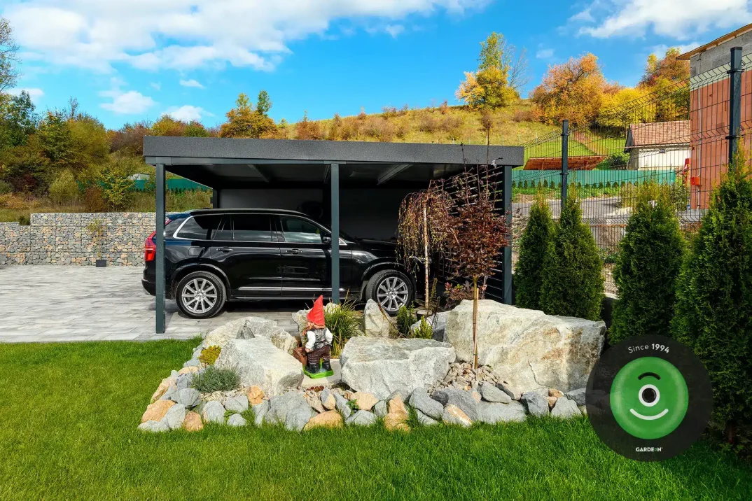 Fertiggarage GARDEON mit einem Tor von Hörmann