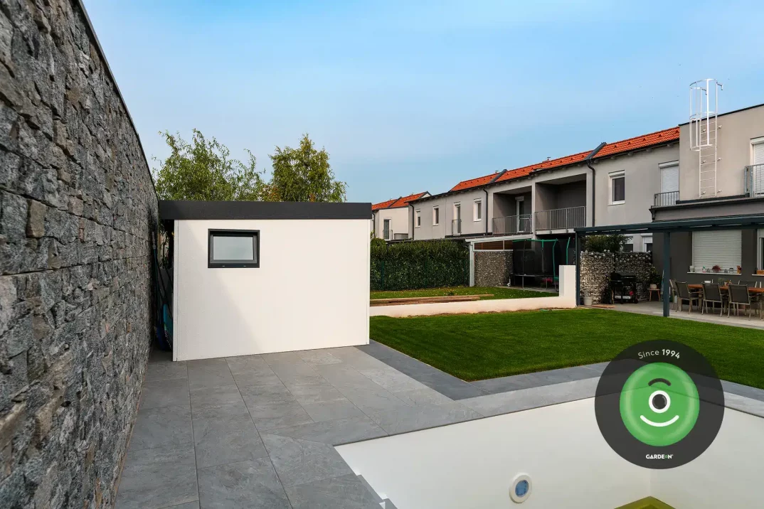 GARDEON Gartenhaus mit Überdachung an der Seite