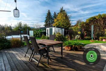 Gartenhäuschen GARDEON mit Dachgefälle an die Hinterseite