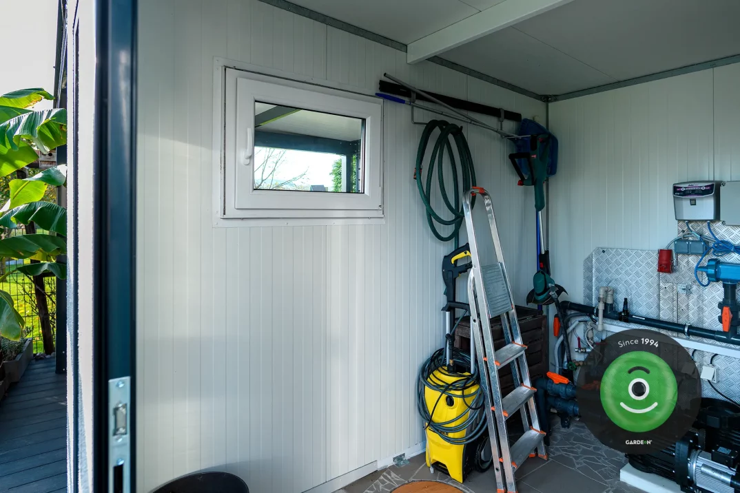 Montierte Gartenhütte GARDEON