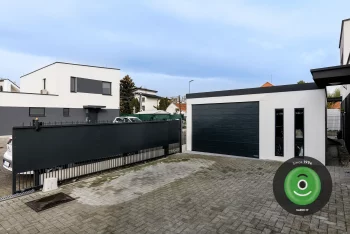 Fertiggarage GARDEON mit einem Tor von Hörmann