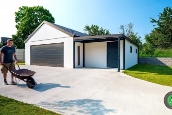 GARDEON Doppelgarage, Individuelles Gartenhaus mit Überdachung 4