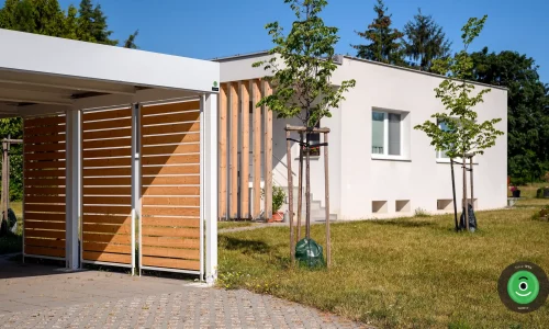 Carport GARDEON mit isoliertem Dach und Thermopaneel
