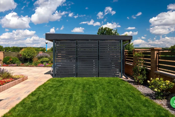 Vorgefertigtes Stahlcarport GARDEON mit Wandelementen