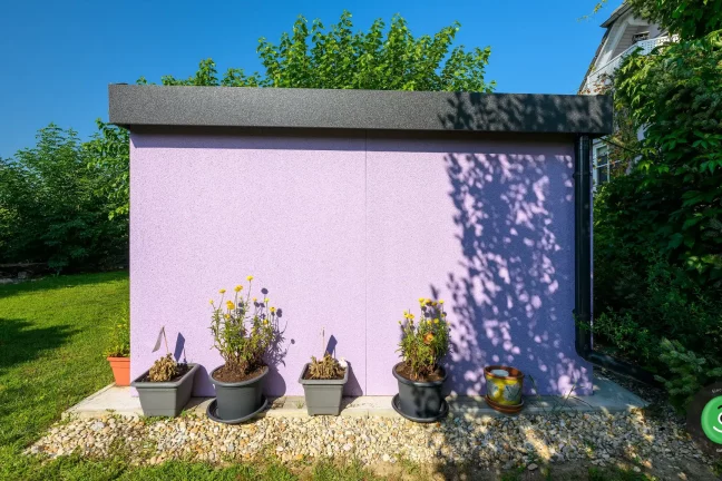 Gartenhaus mit PVC Fenster und Design-Oberlicht GARDEON