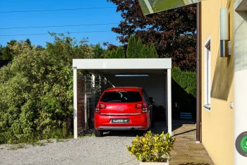Carport für ein auto mit Gardeon gartenhaus