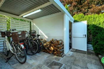 Carport für ein auto mit Pultdach