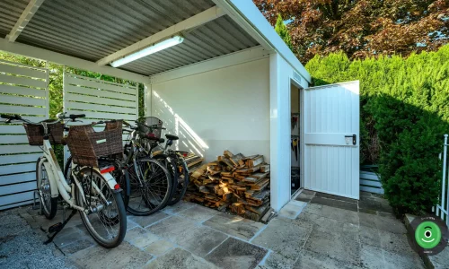 Carport für ein auto mit Pultdach