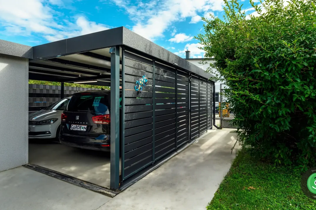 GARDEON Gartenhaus mit Doppelcarport