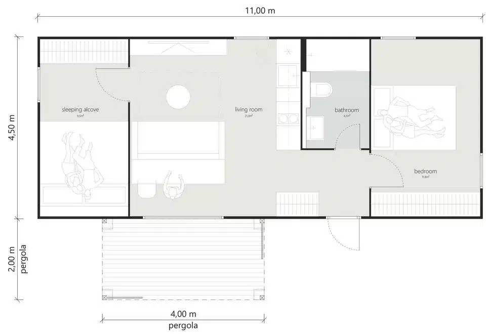 Grundriss Tiny House - XL-A