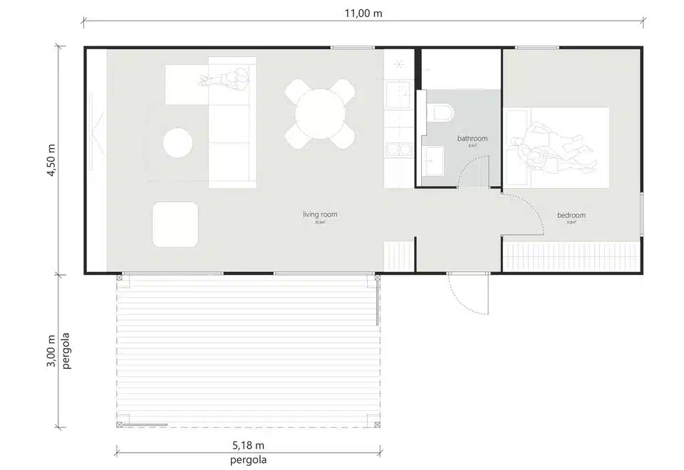 Grundriss Tiny House - XL-B