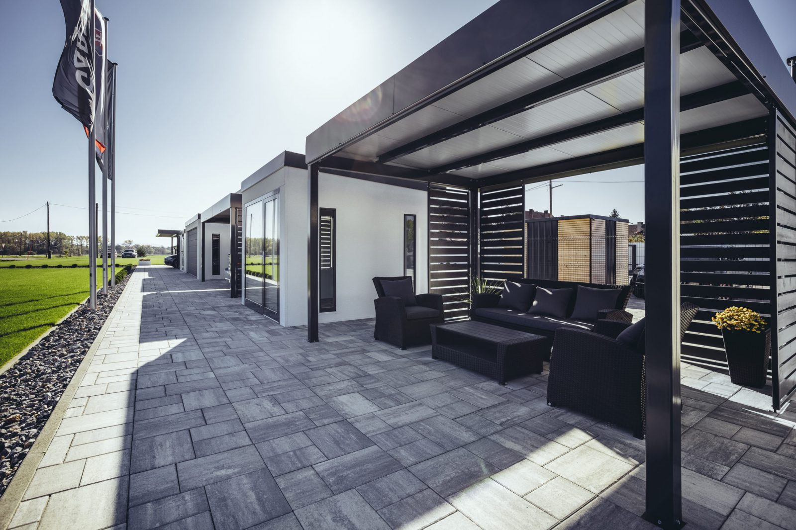 Pergola: Metall Überdachung für Terrasse & Garten | GARDEON