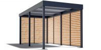 Das Carport von GARDEON mit Wandausfüllungen